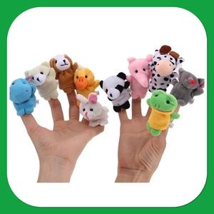 🐶New🐶New Plush Furry Finger Puppets🐤🐻🐷